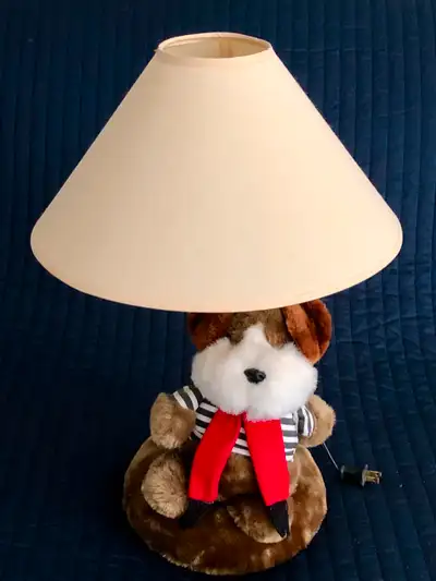 A very cute lamp for your child or grandchild's bedroom! The lamp, including shade, is approximately...