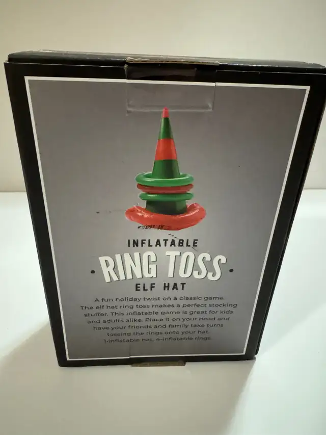 Inflatable ring toss elf hat-new64840232124802121