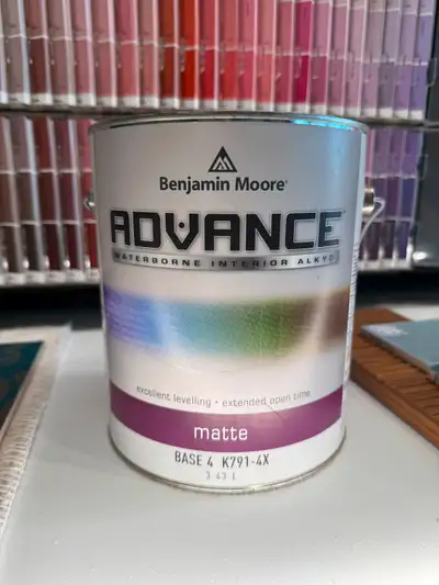 BENJAMIN MOORE ADVANCE PAINT, the ideal premium product for cabinets and trim paint! Matte finish av...