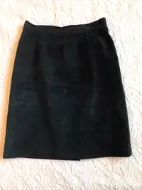 Beautiful Black genuine suede skirt-reduced!