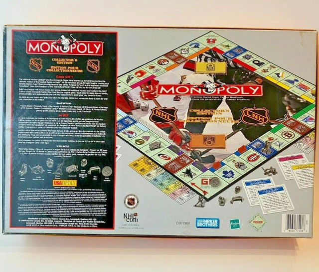 Monopoly NHL Collector's Edition 1999 Hasbro 100% Complete in Toys & Games in Regina - Image 2