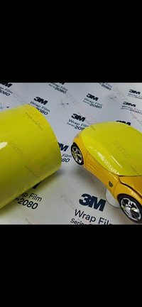 3M 2080 car wrap vinyl Gloss Yellow