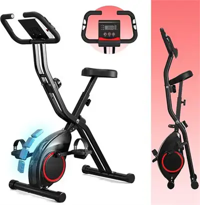 New Foldable Exercise Bike Indoor Portable Cycling , View more
