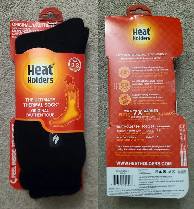 BNWT - Heat Holders - Original Ultimate Thermal Socks