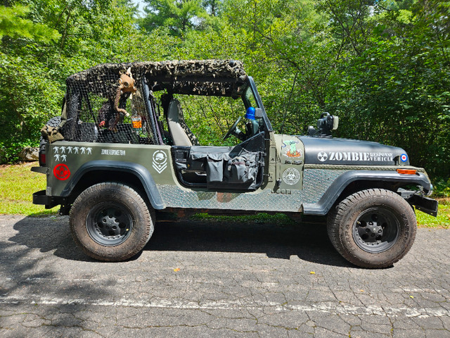 Jeep Wrangler 1991     Zombie Hunter  Jurassic Park in Classic Cars in Peterborough - Image 3