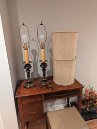 End table candle lamps