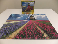 Colorluxe 500 Piece Puzzle of Hyacinth Rows in North Holland Pro