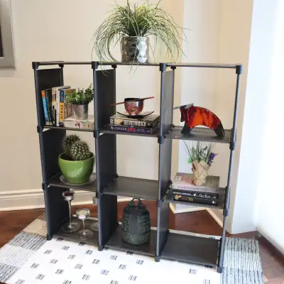 9 Cube Open Back Storage Shelf and Closet Organizer, View more