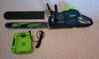 New 80 volt 18"chainsaw with charger
