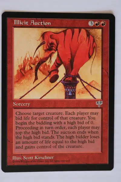 Vintage MTG Mirage Illicit Auction - NM/Never Played RARE, View more