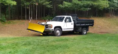 AD UP AVAILABLE runs good 454 7.4l carburetor dump and plow go up and down tires good no revers coul...