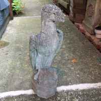 23" Vintage Eagle outdoor sculpture Garden statue eagle figurine