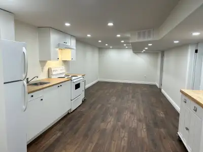 Bright and newly renovated 1-bedroom, 1-bathroom basement apartment available in the quiet and sceni...