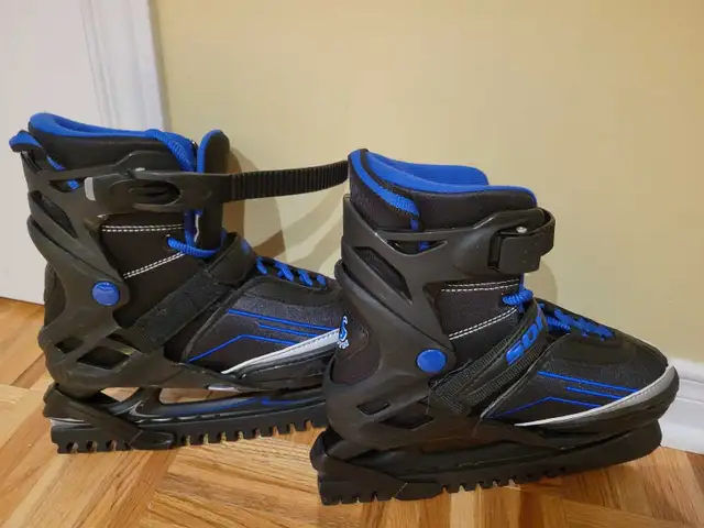 Softec Adjustable Kids Ice Skates/Patins ajustable in Skates & Blades in City of Montréal - Image 2
