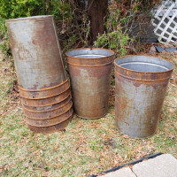 Vintage Rusted Tin Sap Buckets $5 each