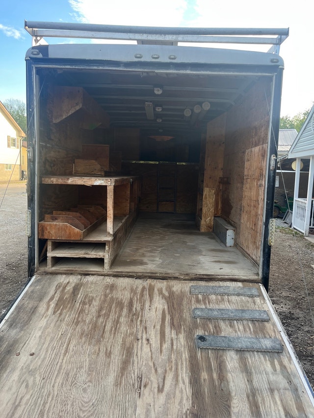 7.5x16 7ton Goose neck enclosed trailer Cargo & Utility Trailers Barrie Kijiji