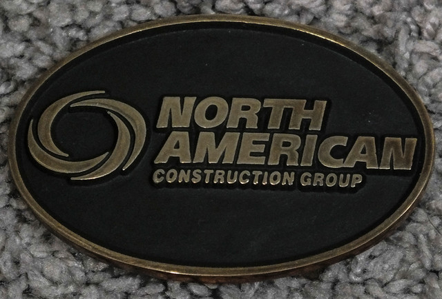NORTH AMERICAN CONSTRUCTION GROUP BELT BUCKLE. in Men's in Strathcona County