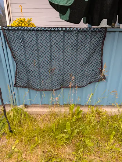 25.00 OBO Used Cargo Net Stretchy approx 5 foot x 4 foot. 4 - Used Lashing Straps with buckles. No h...
