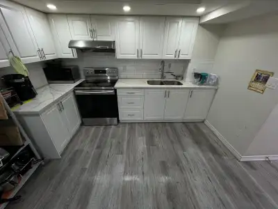 one room in a basement