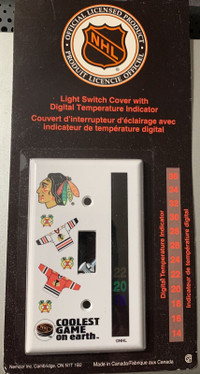 Vintage NHL Light Switch Cover with Temperature Indicator