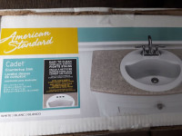 American Standard Oval Bathroom Sink with Front Overflow