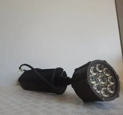 Black LED Flood Light Fixture - Outdoor/Indoor, View more