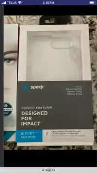 NEW!!! Speck Presidio iPhone case + screen protector