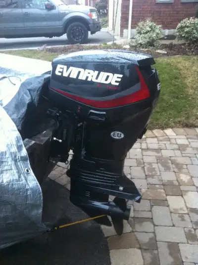 Motor (2016 Evinrude 60HP Tiller, 2-Stroke) * 2015 model purchased new in 2016 – used two weeks per...