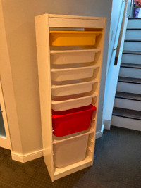 Trofast IKEA storage unit with buckets
