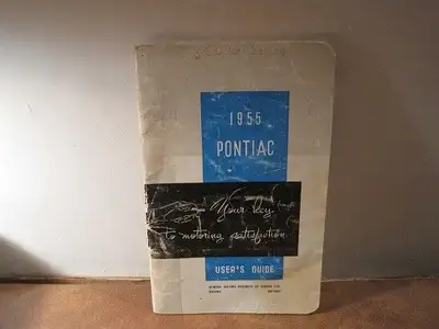 1955 Pontiac User's Guide in good condition.