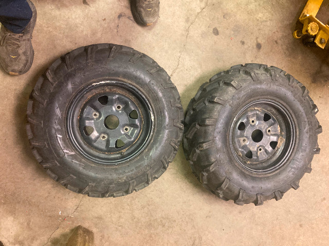 2 ATV Rims/Tires  (26x8-12 and 26x10-12) Outlander/Renegade in ATV Parts, Trailers & Accessories in Strathcona County