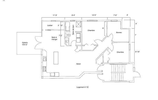 5 1/2 à louer à cookshire-eaton pour avril