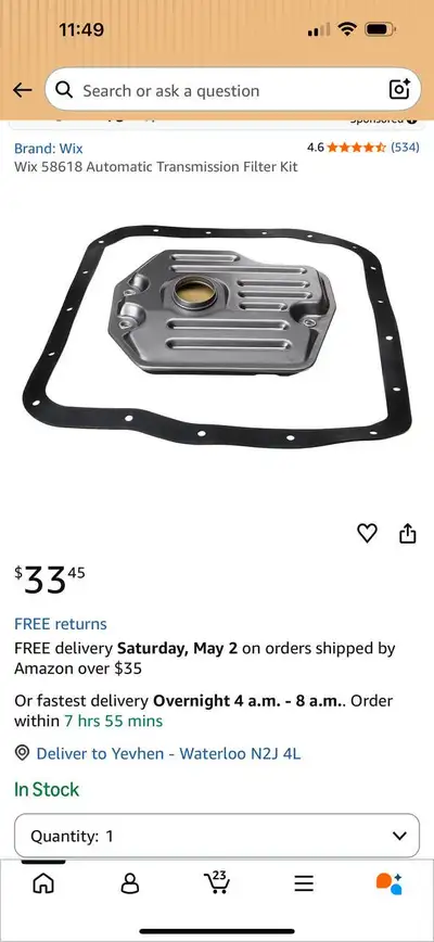 Wix 58618 Transmission Filter Kit – Toyota / Lexus / Scion , View more