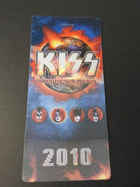 KISS 2010 Commemorative Concert Tickets