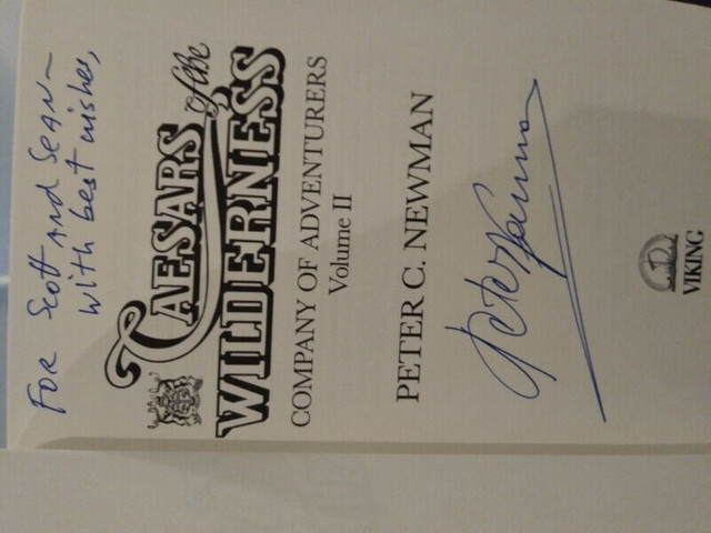 Peter Newman autographed books in Arts & Collectibles in Winnipeg - Image 2