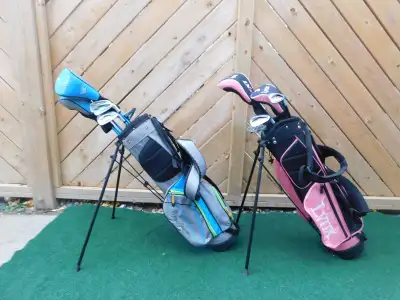 BOY AND GIRL JUNIOR GOLF SETS asking $75 each Note-Members have lots of golf clubs for sale serious...