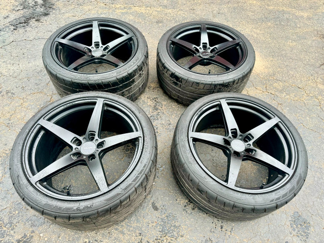 Mustang Gt Tire and Rim Package - Velgen / Nitto in Tires & Rims in Yarmouth