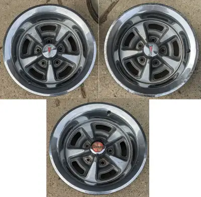 3 15x7 Pontiac Rally II Wheels [M1 1971-1-4 KR], View more