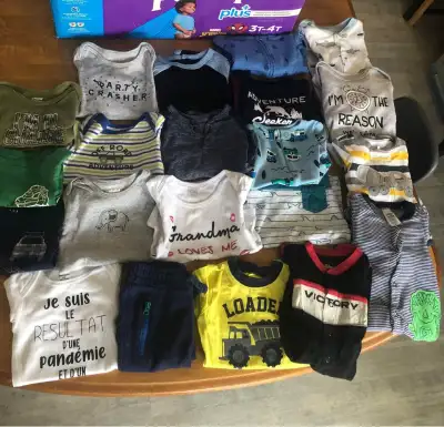 Linges de bébé grandeur 3-6 mois 21 morceaux, View more