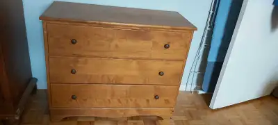 Small 3-drawer solid wood dresser, View more