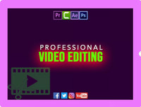 I will do professional video editing, sound design, vfx, commerc