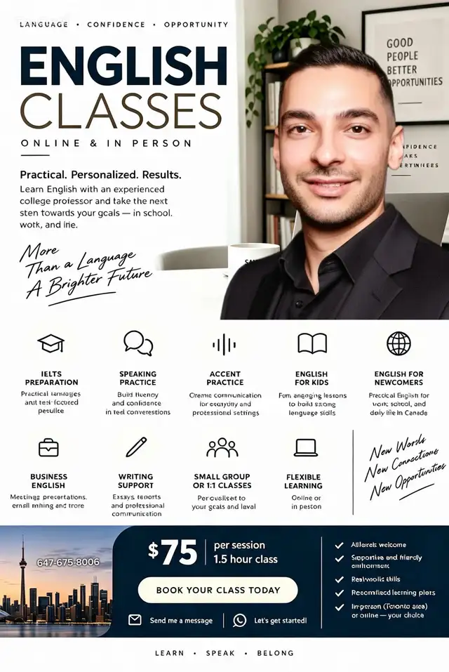 English Class (Online/In-Person)
