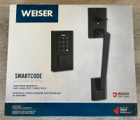 WEISER SMARTCODE TOUCHPAD ELECTRONIC DEADBOLT AND HANDLESET COMB