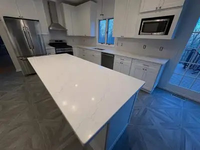 Calacatta white, porcelain ,quartz, taj mahal countertops, View more
