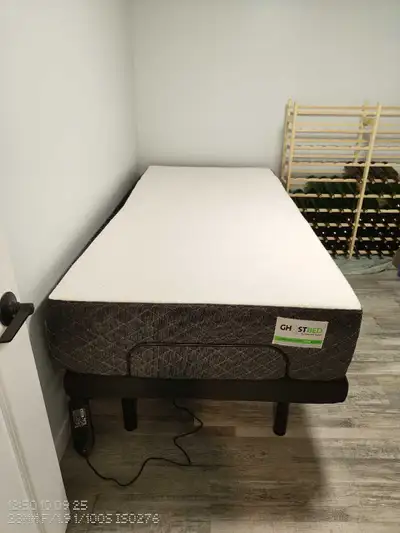 Ghostbed - adjustable frame and mattress, Twin Size $500 O.B.O, View more