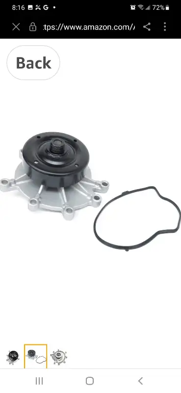 Water Pump CWP7163 US7163 for Chrysler Aspen Dodge Dakota Durango Nitro Ram 1500 Dakota Jeep Command...