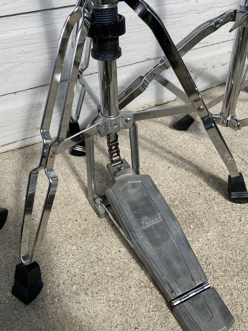 Drum Hardware Vintage Pearl hihat Tama Snare stands Drums