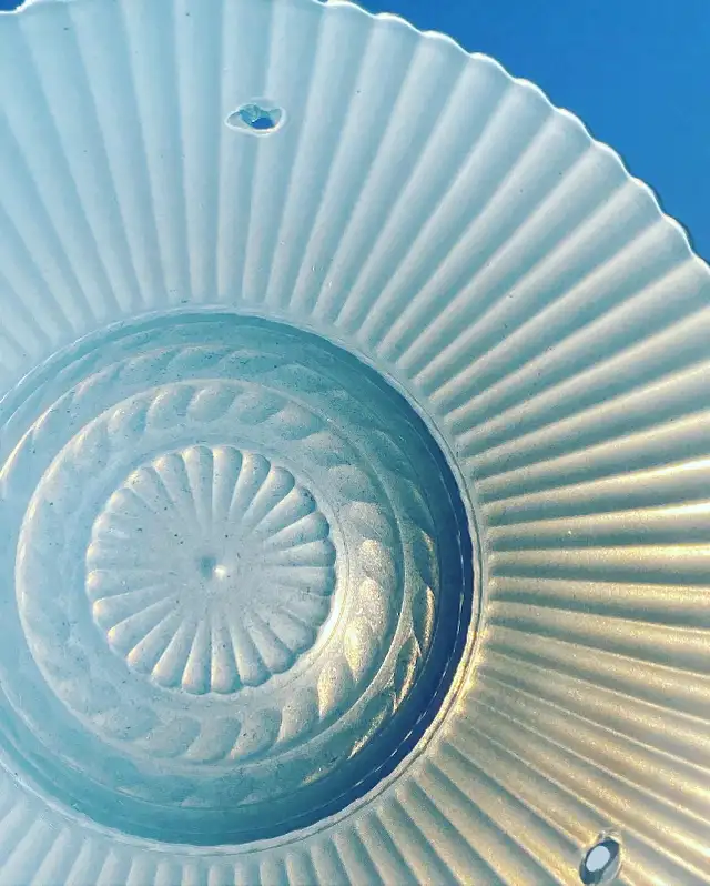GLOBE GLASS ART DECO VINTAGE CEILING LAMP BLUE62864363083138122