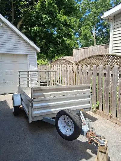 5 x 7 Marathon Aluminum Utility Trailer with expansion mode. Good condition, as is. Spare tire and S...