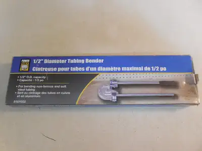 Bends 1/2 in. O.D. non-ferrous and soft-steel tubing. It features a 1-5/8 in. bend radius, steel han...